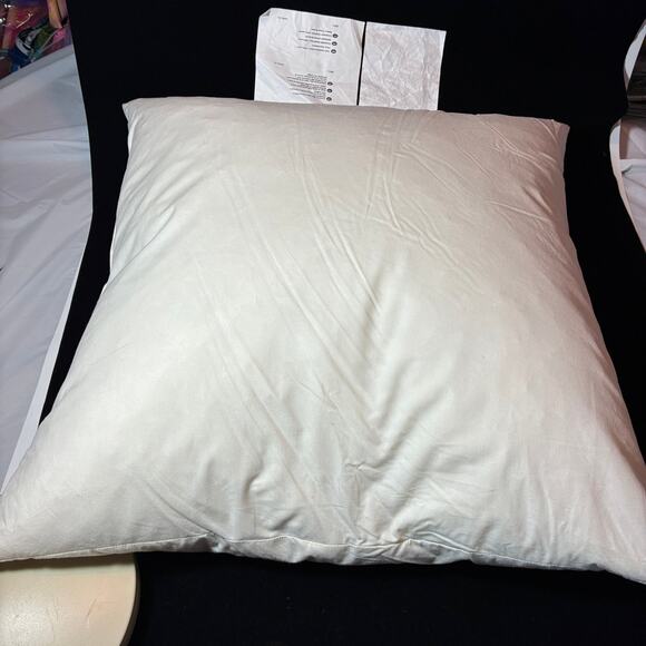 Ikea 20x20 Pillow Insert Duck Feather FJADRAR Throw Pillow Couch Sofa Bed - Picture 4 of 4